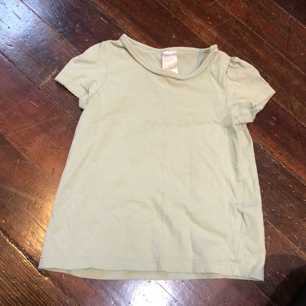 H&M Green Short Sleeve Tee Casual Comfort